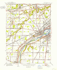 Download a high-resolution, GPS-compatible USGS topo map for Maumee, OH (1952 edition)