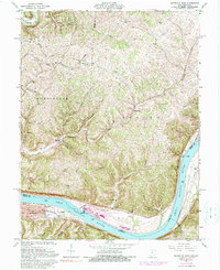 Download a high-resolution, GPS-compatible USGS topo map for Maysville East, OH (1990 edition)