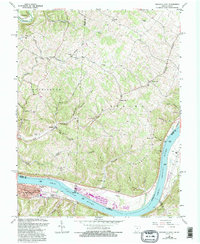 Download a high-resolution, GPS-compatible USGS topo map for Maysville East, OH (1995 edition)