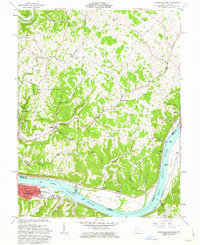 Download a high-resolution, GPS-compatible USGS topo map for Maysville East, OH (1963 edition)