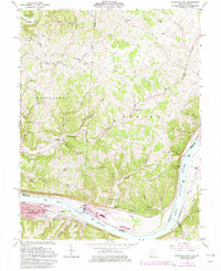 Download a high-resolution, GPS-compatible USGS topo map for Maysville East, OH (1975 edition)