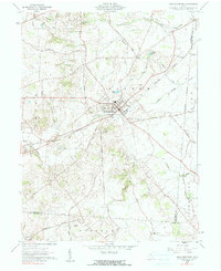 1961 Map of Mechanicsburg, OH, 1990 Print