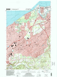 preview thumbnail of historical topo map of Mentor, OH in 1994