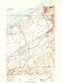 preview thumbnail of historical topo map of Mentor, OH in 1953
