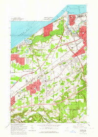 1963 Map of Mentor, OH, 1964 Print
