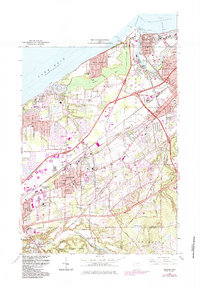 Download a high-resolution, GPS-compatible USGS topo map for Mentor, OH (1984 edition)