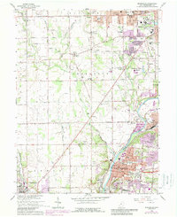 preview thumbnail of historical topo map of Miamisburg, OH in 1965