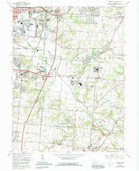 Download a high-resolution, GPS-compatible USGS topo map for Monroe, OH (1992 edition)