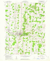 preview thumbnail of historical topo map of Mount Gilead, OH in 1961