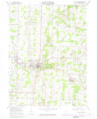 1961 Map of Mount Gilead, OH, 1974 Print