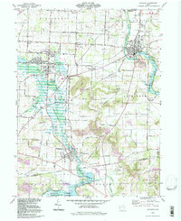 preview thumbnail of historical topo map of Navarre, OH in 1994