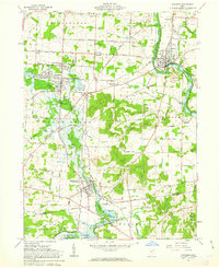 1961 Map of Navarre, OH, 1963 Print