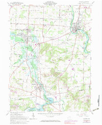 preview thumbnail of historical topo map of Navarre, OH in 1961
