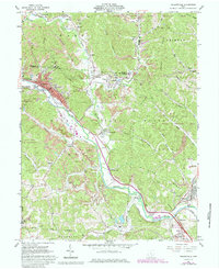 1961 Map of Nelsonville, 1985 Print