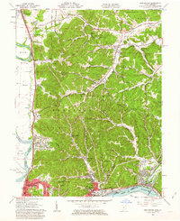 1961 Map of New Boston, 1962 Print