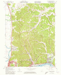 1961 Map of New Boston, 1973 Print
