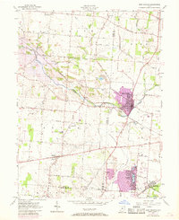 Download a high-resolution, GPS-compatible USGS topo map for New Carlisle, OH (1968 edition)