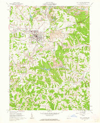 1961 Map of New Lexington, 1962 Print