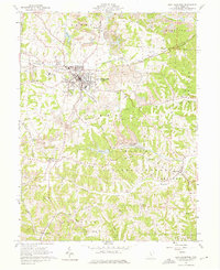 1961 Map of New Lexington, 1975 Print