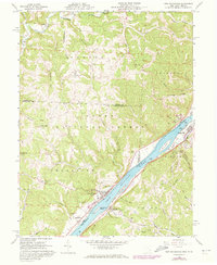 preview thumbnail of historical topo map of Monroe County, OH in 1960