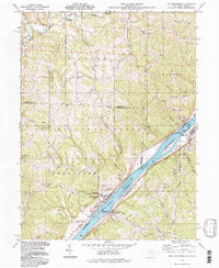 preview thumbnail of historical topo map of Monroe County, OH in 1994