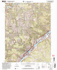 preview thumbnail of historical topo map of Monroe County, OH in 2002