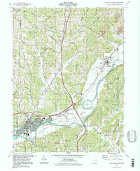 preview thumbnail of historical topo map of Newcomerstown, OH in 1994