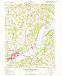 Download a high-resolution, GPS-compatible USGS topo map for Newcomerstown, OH (1973 edition)