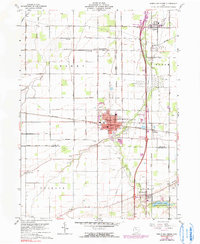 Download a high-resolution, GPS-compatible USGS topo map for North Baltimore, OH (1991 edition)