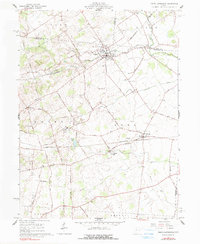 Download a high-resolution, GPS-compatible USGS topo map for North Lewisburg, OH (1990 edition)