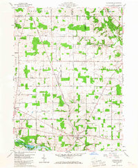 Download a high-resolution, GPS-compatible USGS topo map for Olivesburg, OH (1967 edition)