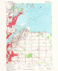 Download a high-resolution, GPS-compatible USGS topo map for Oregon, OH (1966 edition)