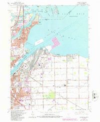 Download a high-resolution, GPS-compatible USGS topo map for Oregon, OH (1986 edition)