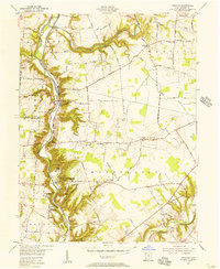 Download a high-resolution, GPS-compatible USGS topo map for Oregonia, OH (1956 edition)