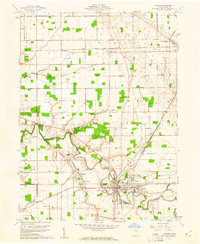 1960 Map of Ottawa, OH, 1961 Print