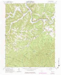 preview thumbnail of historical topo map of Otway, OH in 1961