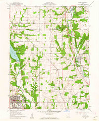 1961 Map of Oxford, OH, 1962 Print