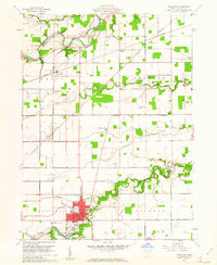 1960 Map of Paulding, OH, 1961 Print