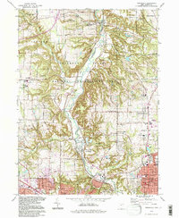 preview thumbnail of historical topo map of Peninsula, OH in 1994