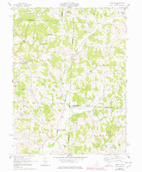 preview thumbnail of historical topo map of Licking County, OH in 1962