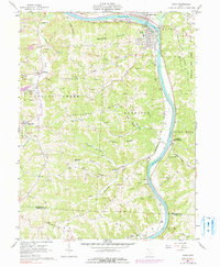 1961 Map of Philo, OH, 1990 Print