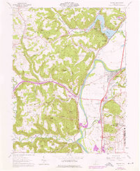 Download a high-resolution, GPS-compatible USGS topo map for Piketon, OH (1976 edition)