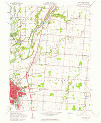 1961 Map of Piqua, OH, 1962 Print