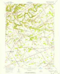 1955 Map of Pleasant Plain, OH, 1956 Print