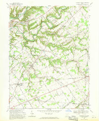 1968 Map of Pleasant Plain, OH, 1970 Print