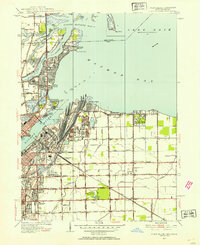 preview thumbnail of historical topo map of Lucas County, OH in 1952