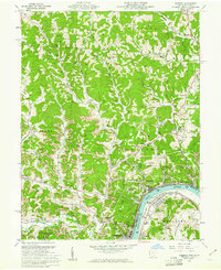 preview thumbnail of historical topo map of Pomeroy, OH in 1960