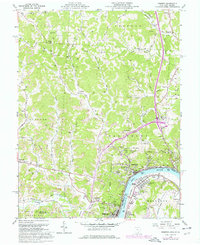 Download a high-resolution, GPS-compatible USGS topo map for Pomeroy, OH (1976 edition)