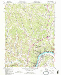 preview thumbnail of historical topo map of Pomeroy, OH in 1992