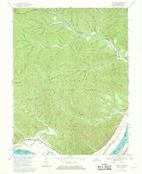 preview thumbnail of historical topo map of Scioto County, OH in 1967